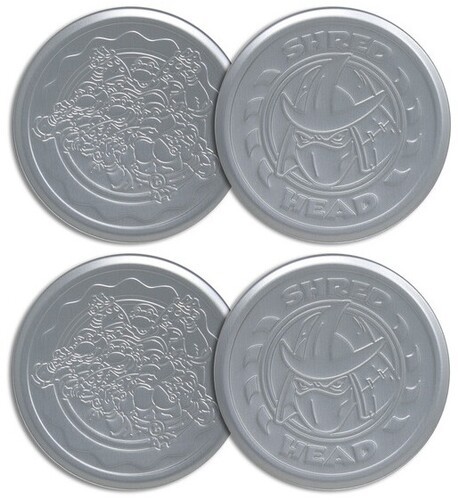 Teenage Mutant Ninja Turtles - Embossed Metal Coasters - Set of 4 (TMNT) [Used V