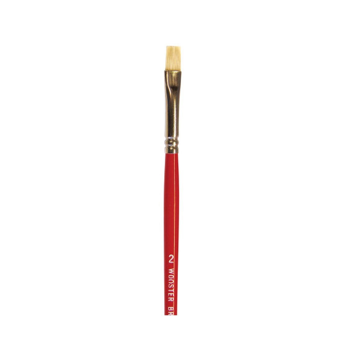 Wooster Genuine -2 White Bristle Oil Brights Artist Paintbrush - F1622-2