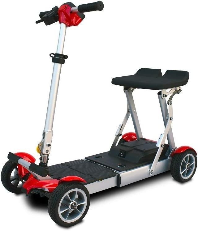 EV Rider Gypsy Folding Travel Mobility Scooter, Red