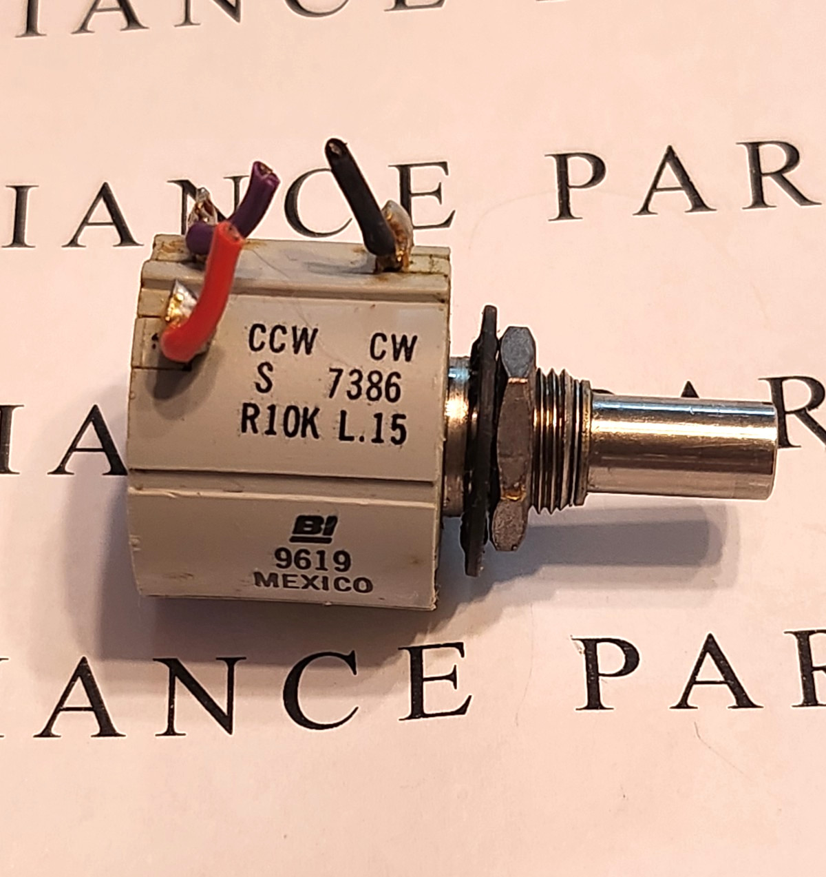 10K OHM 1.5 W LINEAR PRECISION 3 TURN WIREWOUND POTENTIOMETER BI TECHNOLOGIES