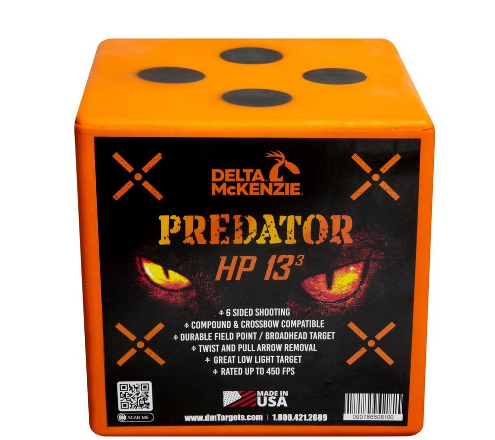Delta McKenzie Predator HP 13 Archery Target, Up To 450FPS, 13" x 13" x 13"