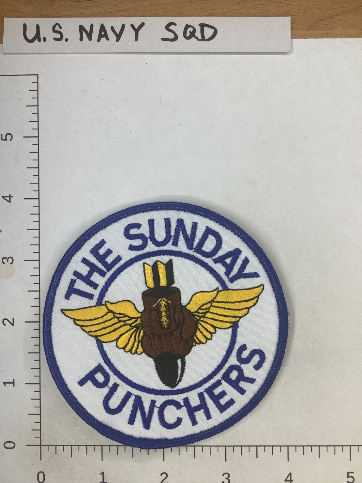 US NAVY THE SUNDAY PUNCHERS  VA-75 SQUADRON PATCH