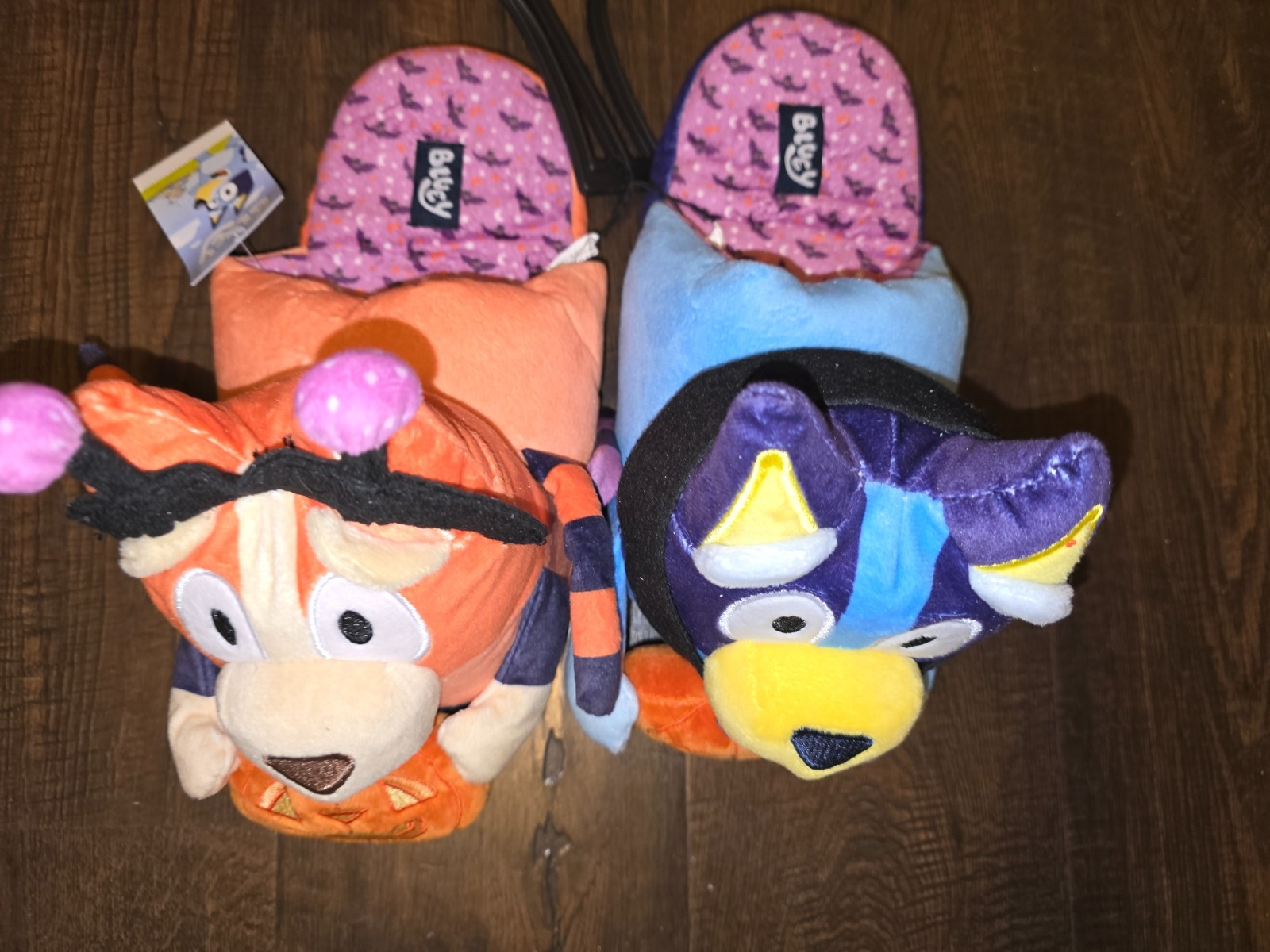 Bluey & Bingo Halloween Adult Slippers 7-8 Pumpkin Edition New NWT