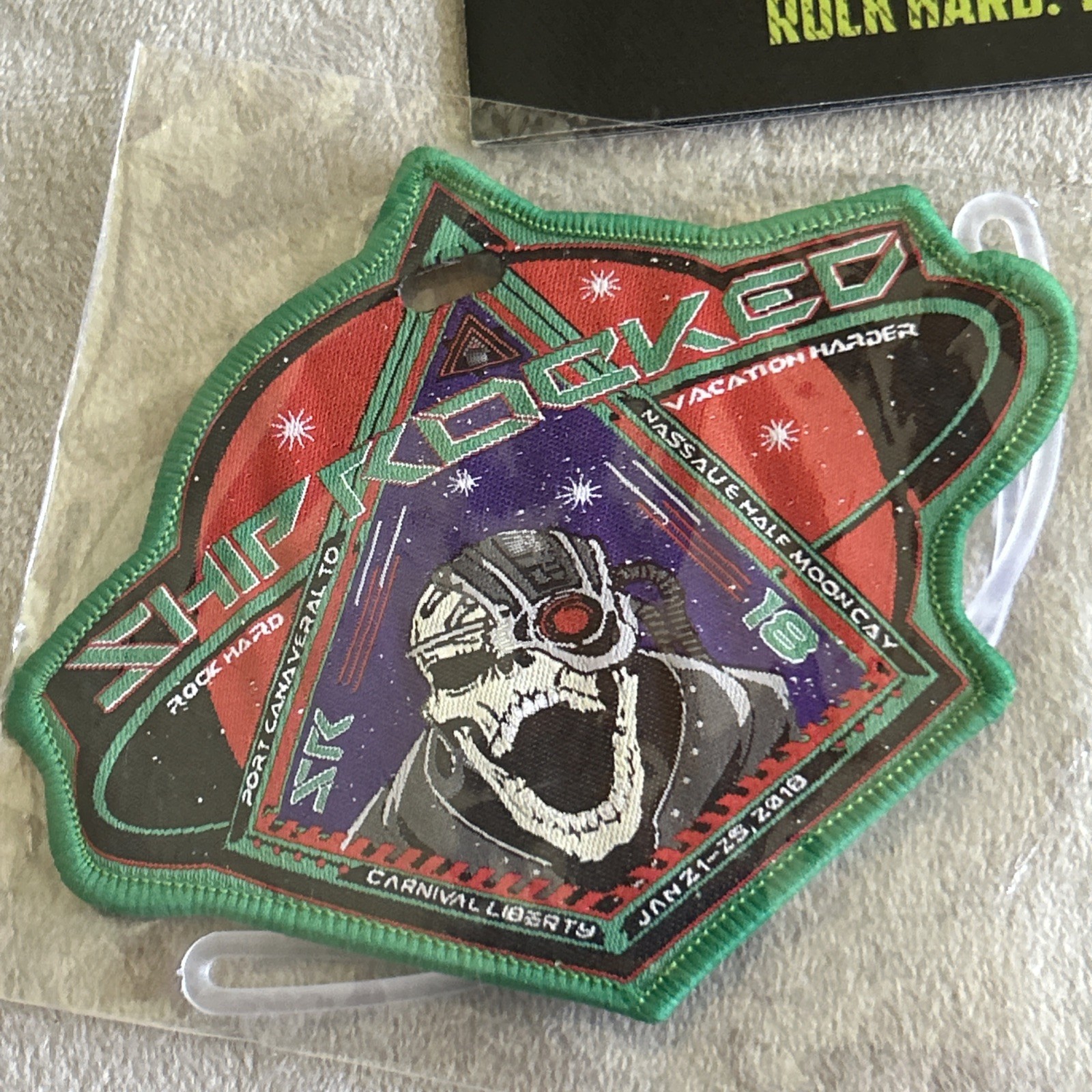 Shiprocked 2018 Program & Patch Baggage Tag RARE