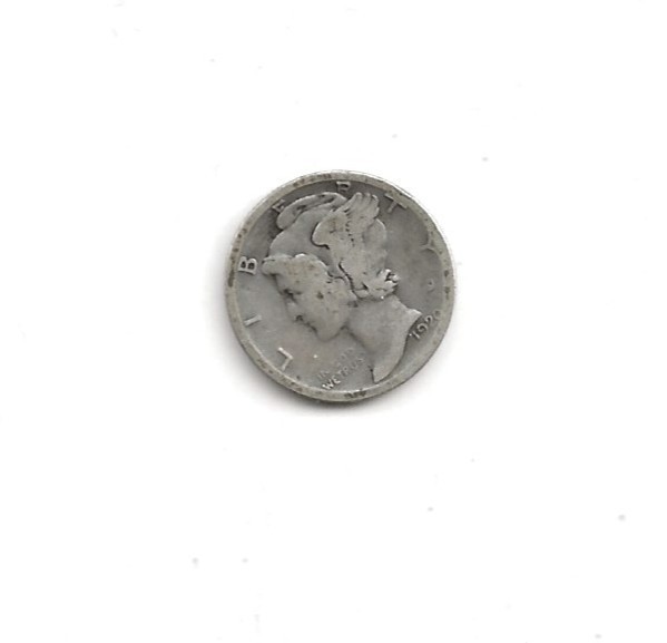 1920 D MERCURY DIME no combined shipping