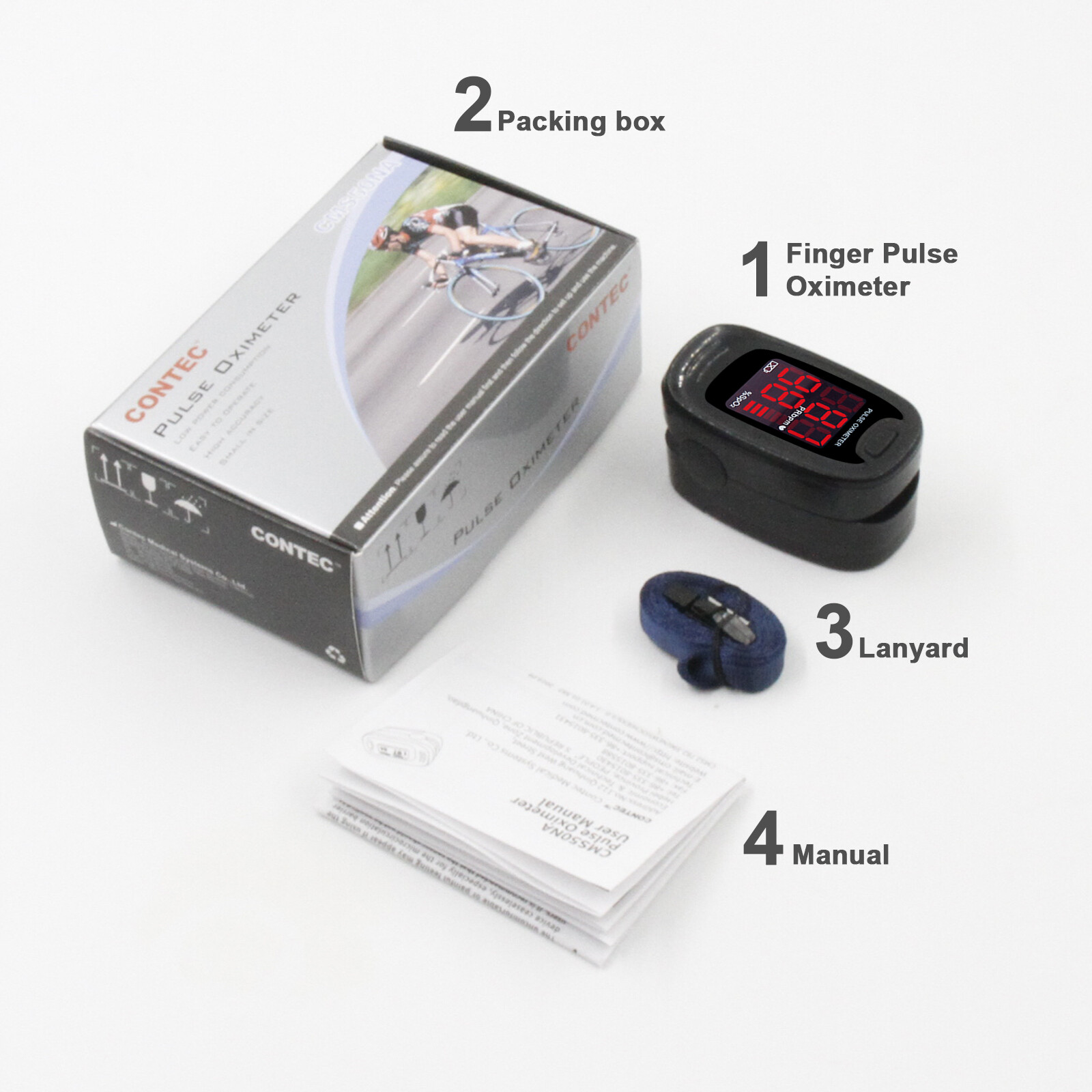 FDA FingerTip pulse oximeter LED heart rate,blood oxygen meter,O2 sensor
