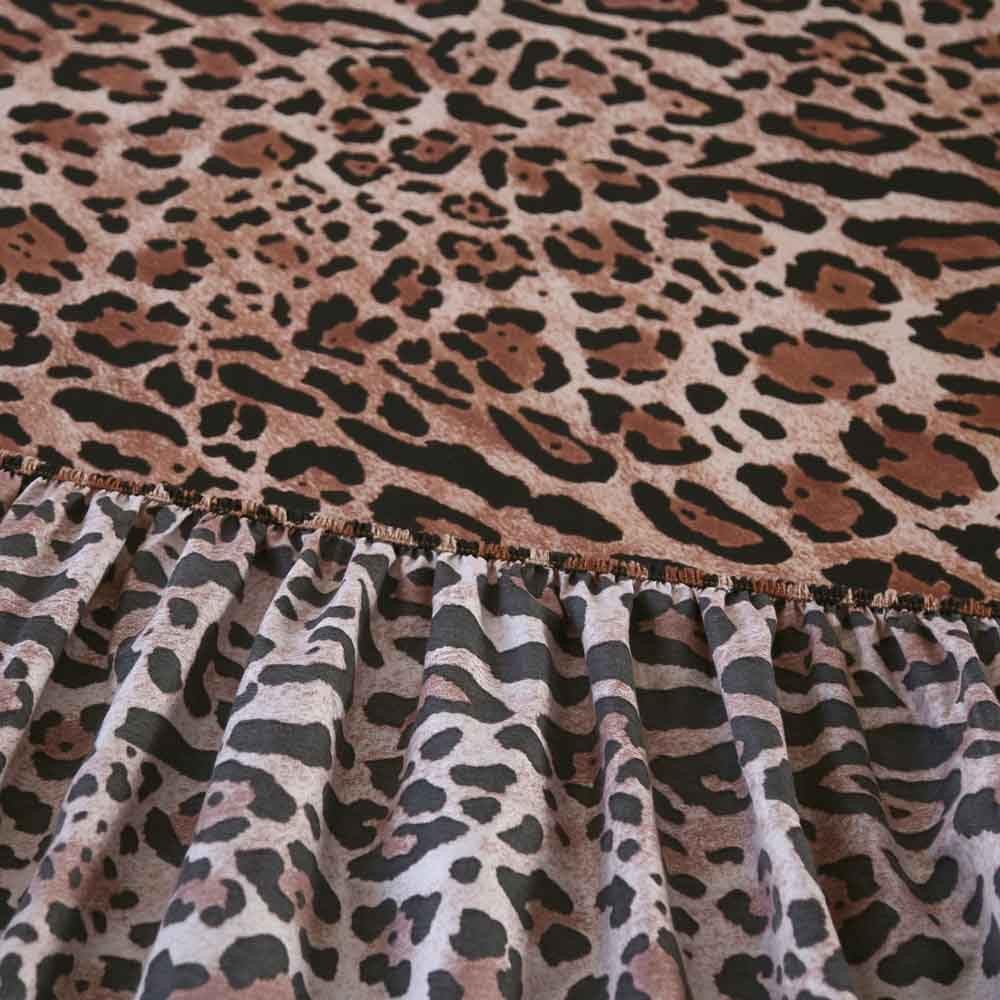 4 Pieces Leopard Bedding Sheets Queen Size Leopard Print Sheet Set Included 1...