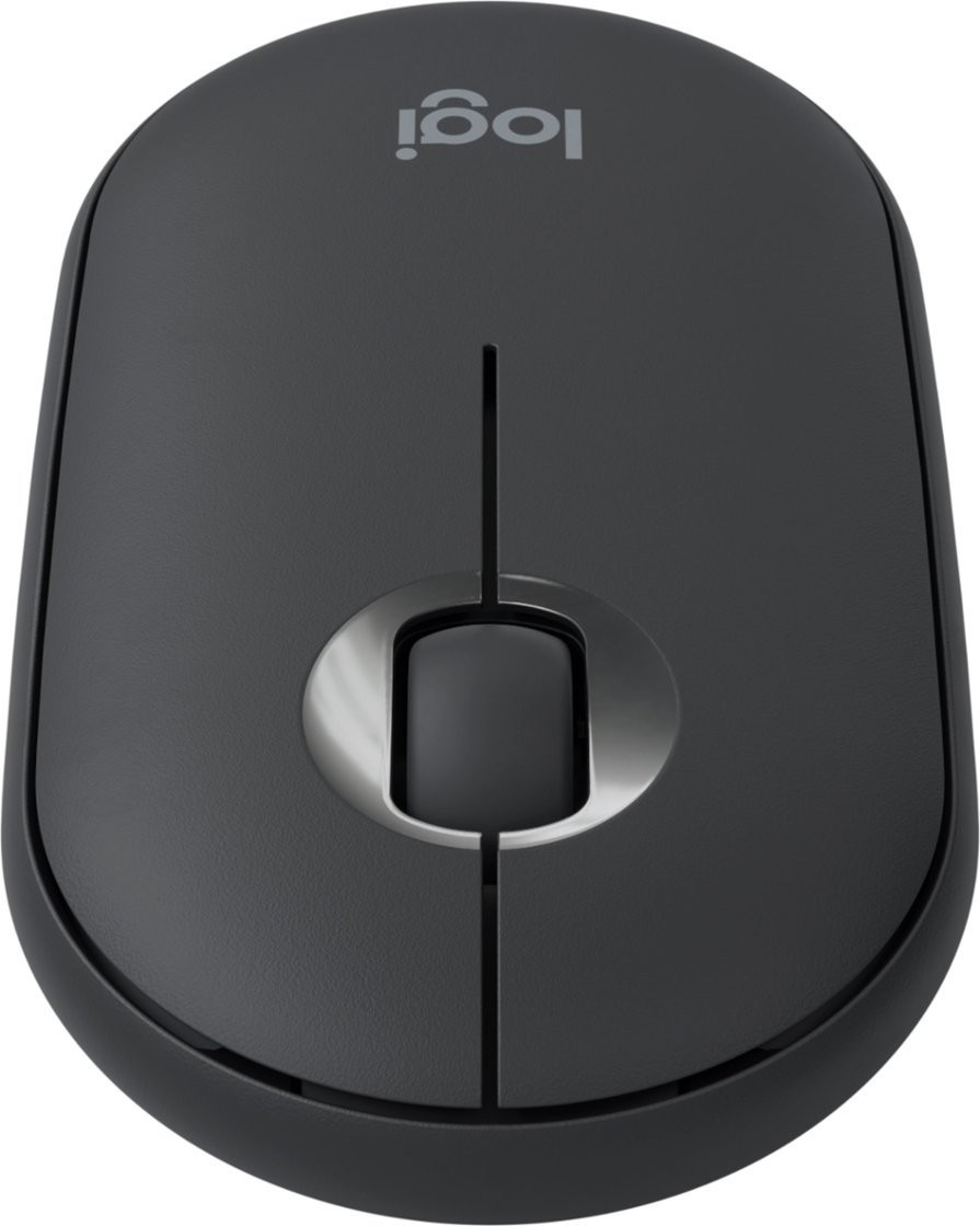 Logitech Pebble i345 Bluetooth Optical Ambidextrous Mouse for iPad - Graphite