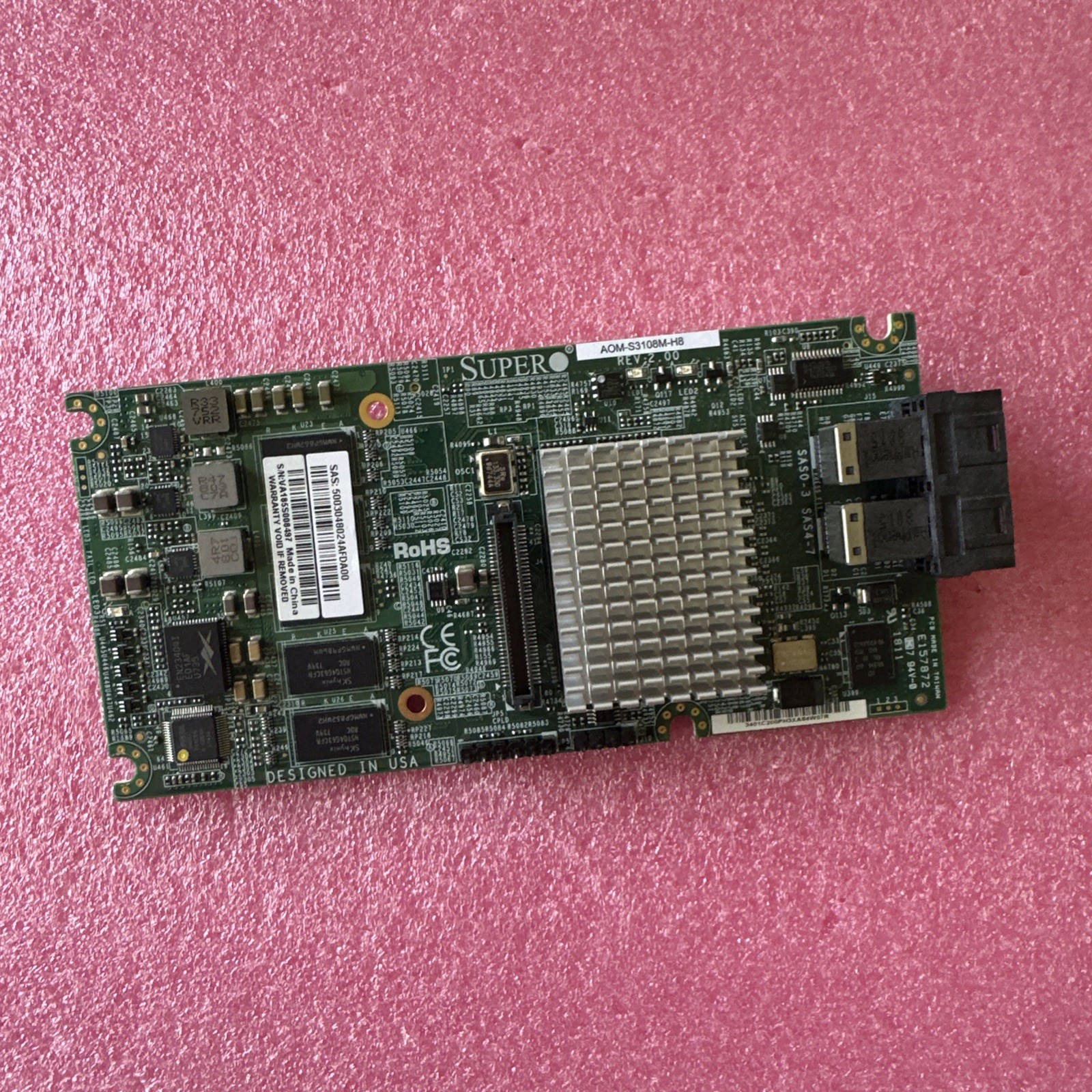 Supermicro AOM-S3108-H8 12Gb/s 8-Port SAS Raid Adapter
