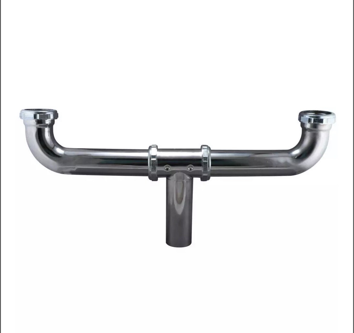 Keeney 1-1/2 x 21 in. Center Outlet Brass Slip Joint Cleanout Waste - Satin