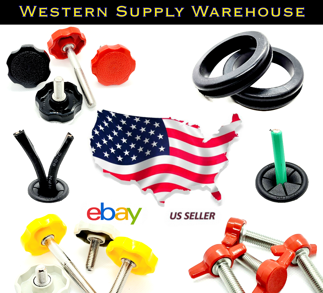 Rubber Equipment Feet Bumper 1" wide Steel Washer 1/2" Tall Audio Speakers Amps