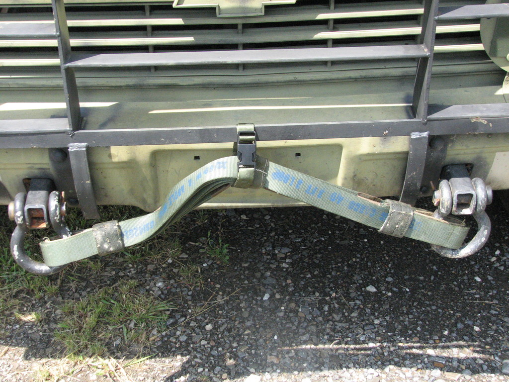 *off roading tow strap kit bumper shakle pull 10 ton 3ft CUCV  K30 military