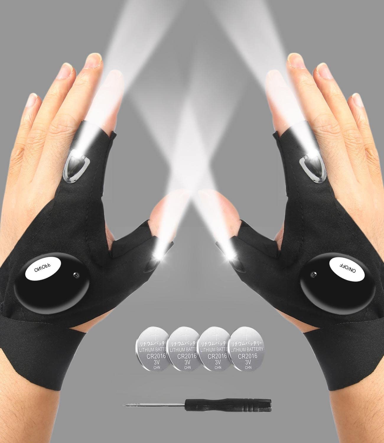 LED Flashlight Gloves, Fathers Day Dad Gifts from Daughter Son Wife, Gift for Me