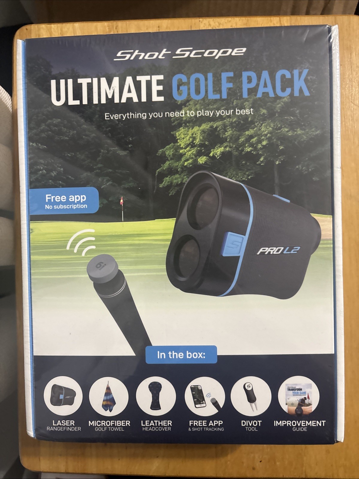 Shot Scope Ultimate Golf Pack Rangefinder Divot Tool Guide... FREE S&H!