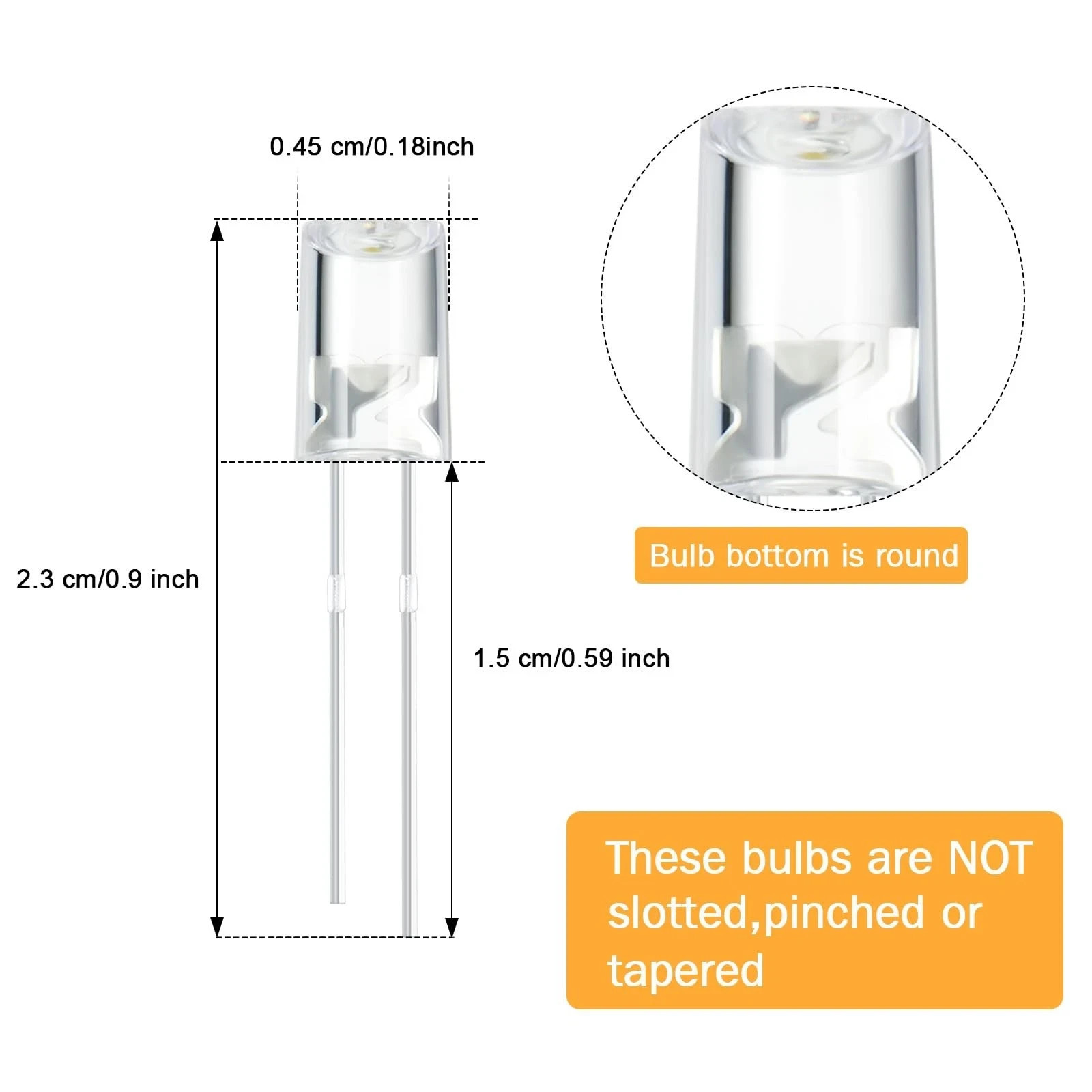 180 PCS 5mm LED Christmas String Light Replacement Bulbs – Energy Efficient