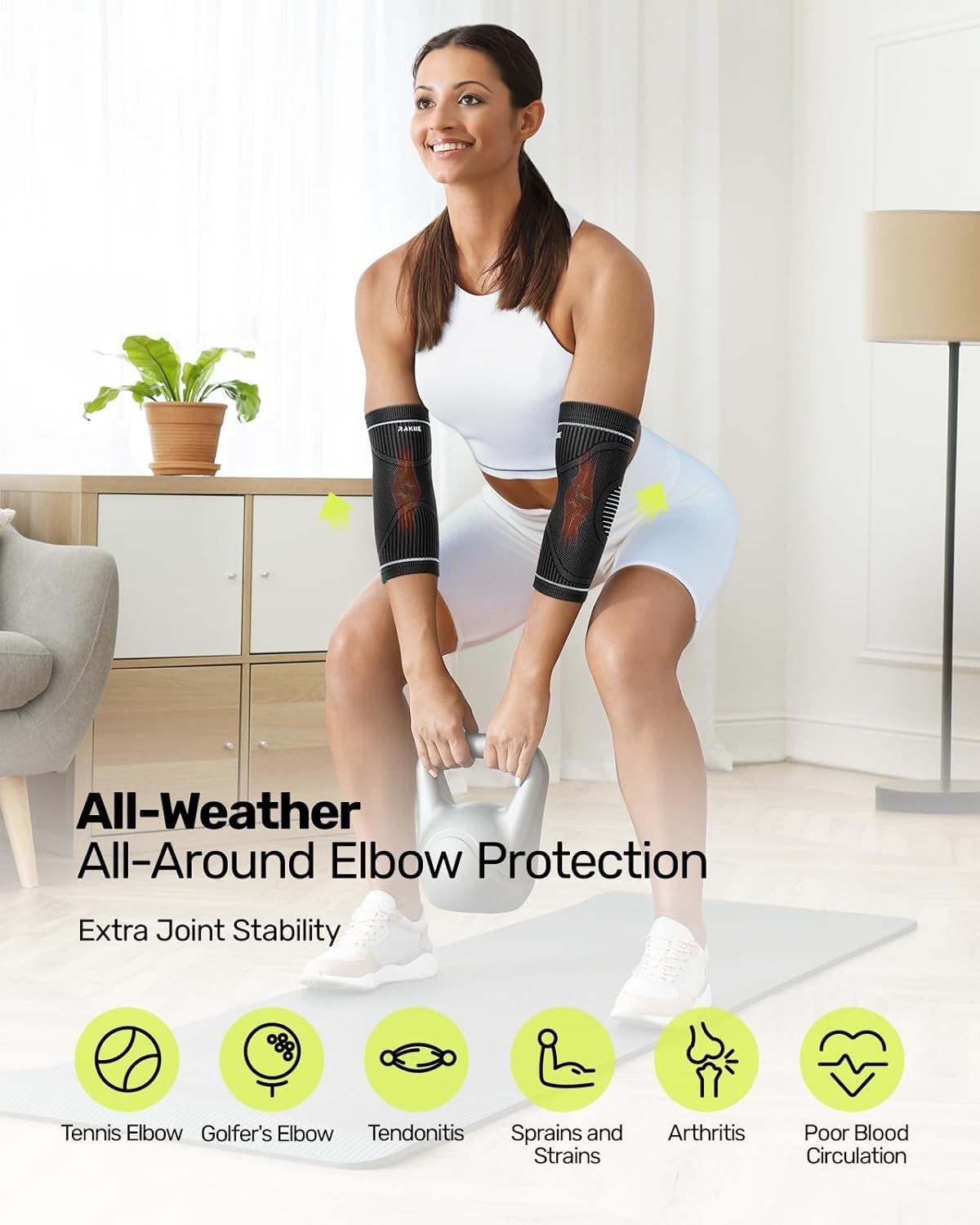 2PCS Coderas Gym Para El Dolor Levantar Pesas Deportivas Large Compresion NEW