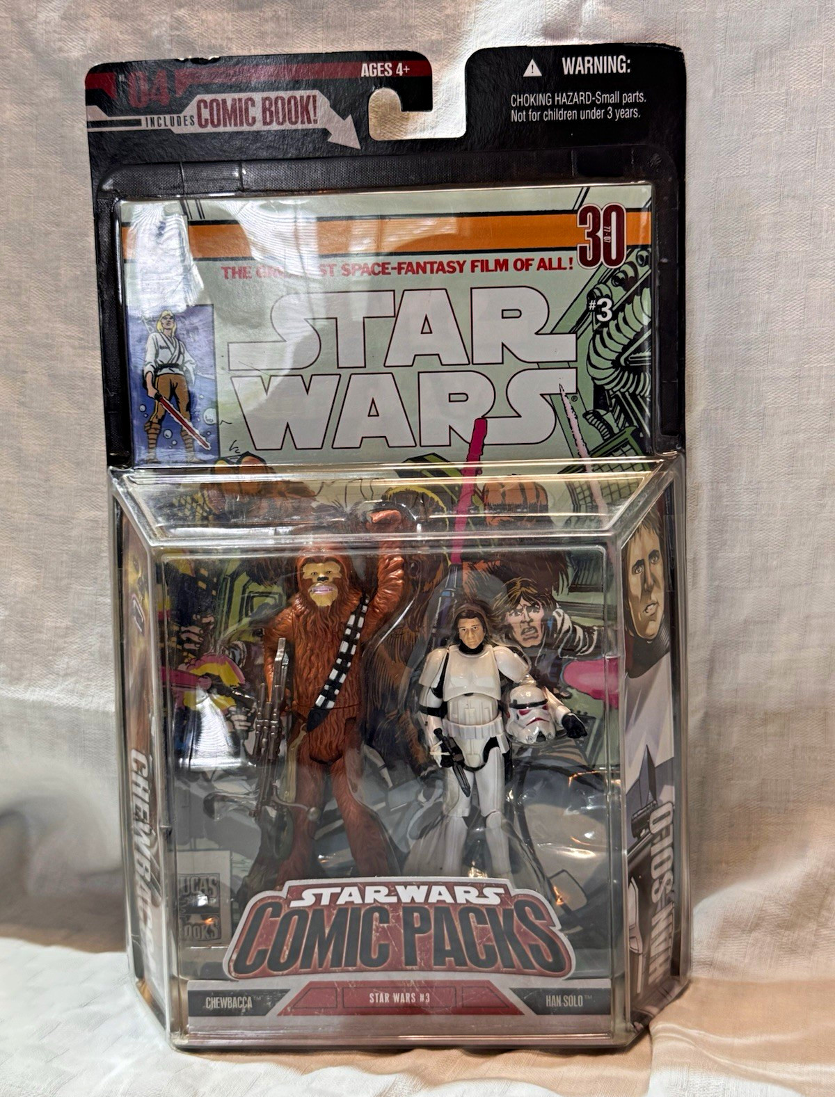 Hasbro Star Wars Comic Packs Chewbacca & Han Solo Stormtrooper Disguise 2006