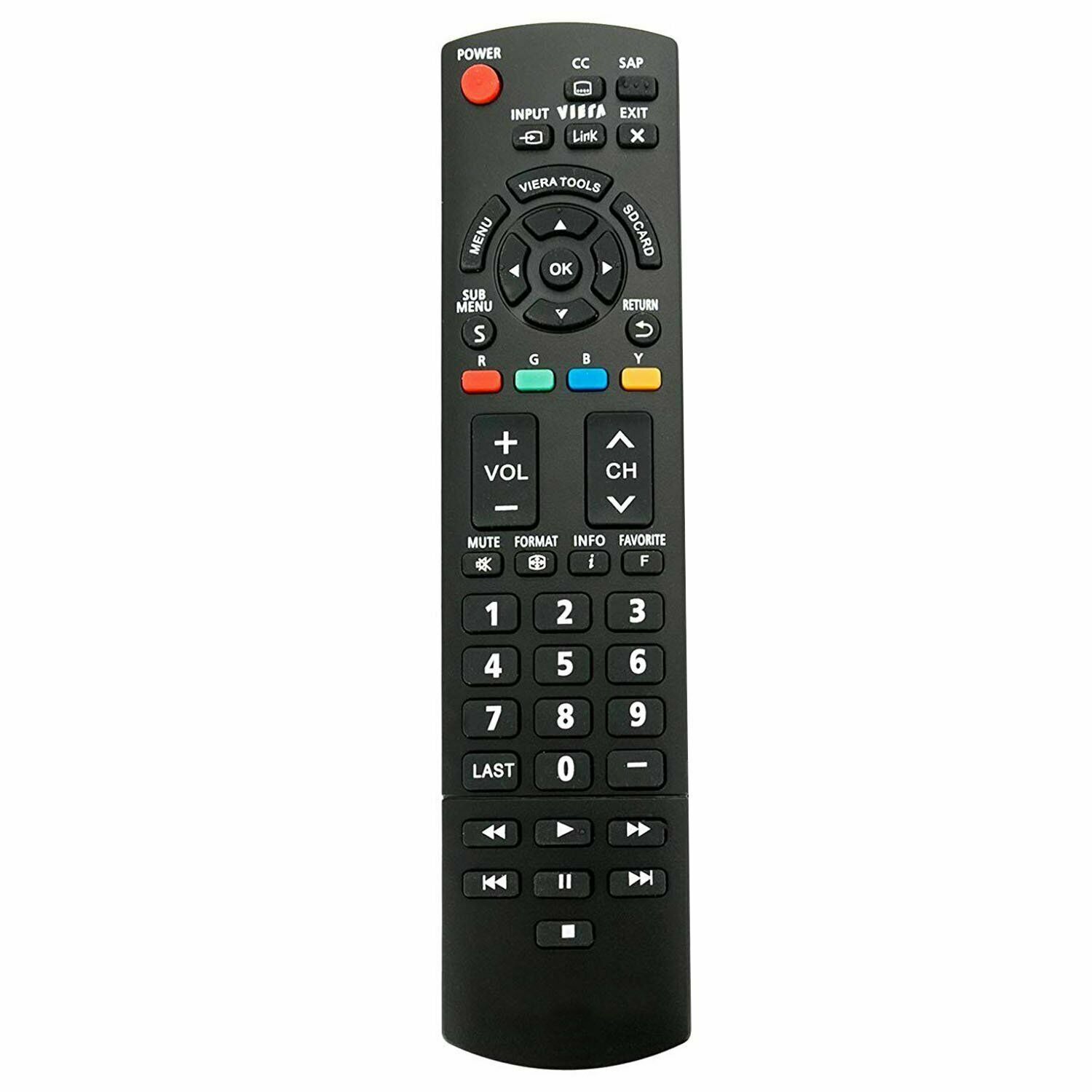 Exact Replacement TV Remote for Panasonic TVs