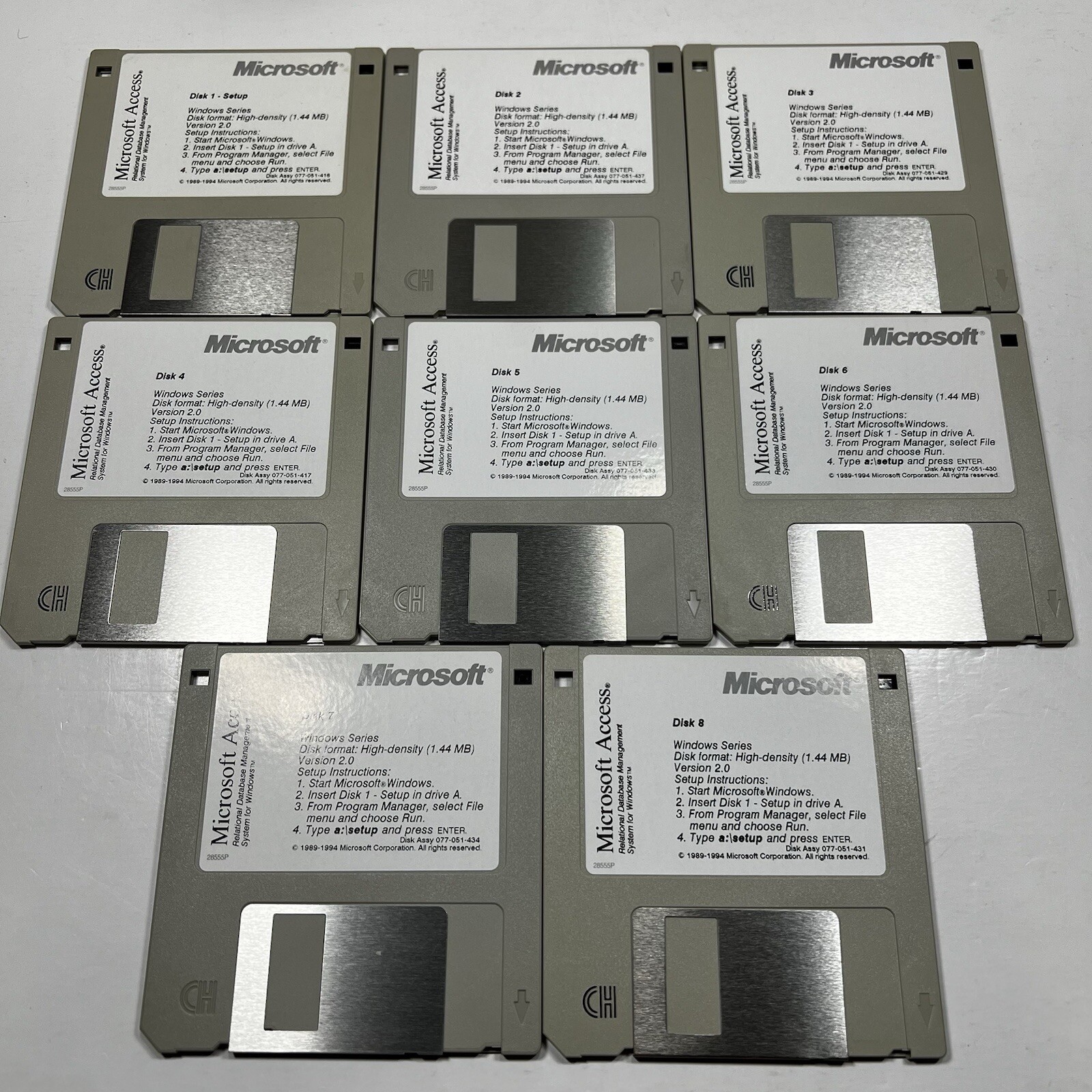 Microsoft Access Version 2 Windows 3.5” Floppy Disc 1994