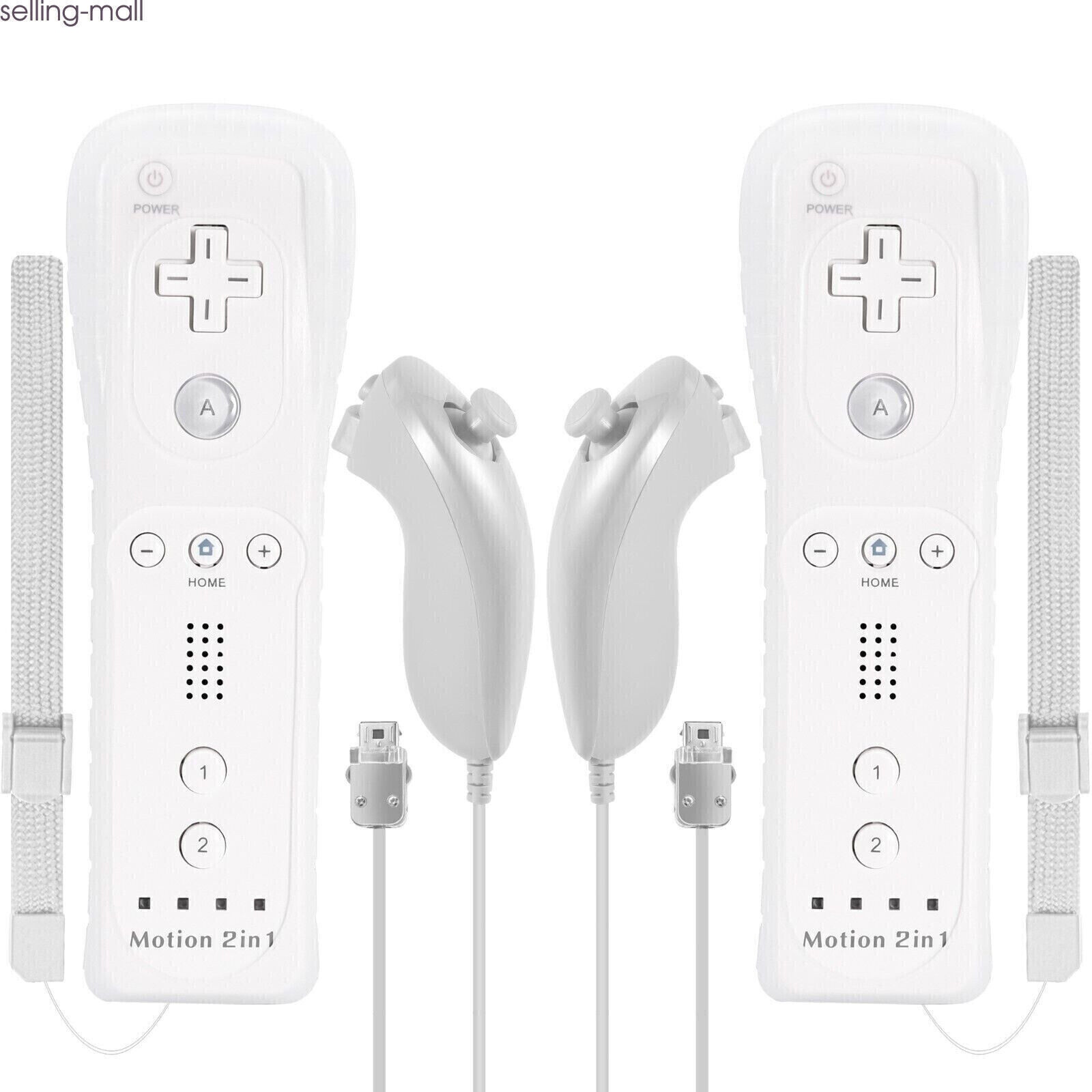 Built-in Motion Plus Wii Remote & Nunchuck Controller for Nintendo Wii Wii U