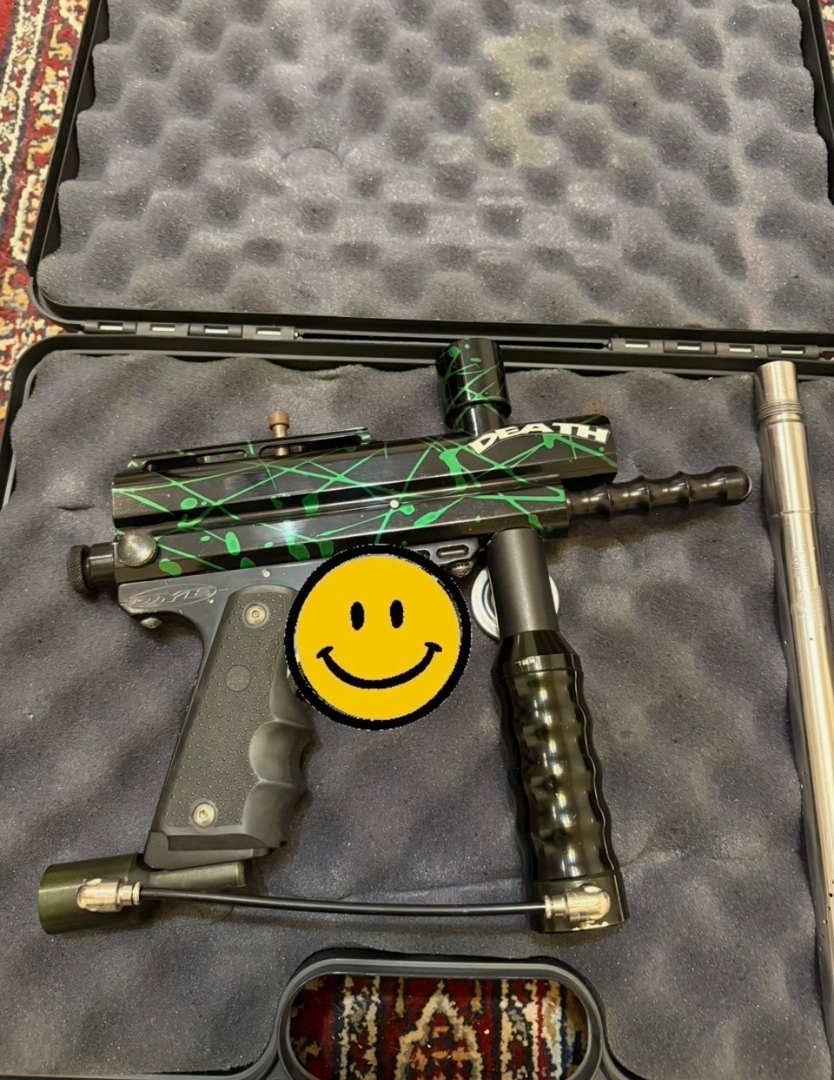 Bob long millennium spyder marker with DYE frame & houge grips