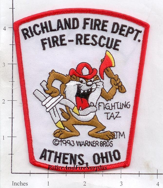 Ohio - Athens - Richland OH Fire Dept Patch Fire Rescue