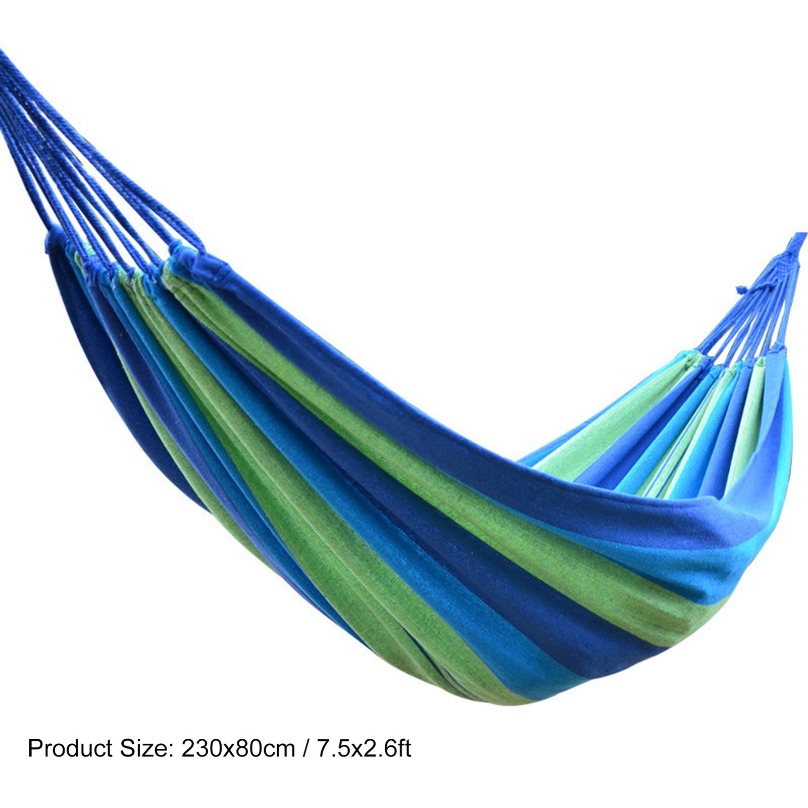 Double Camping Hammock with 2 Tree Straps - Soft Cloth 230x80cm  for 2 Persons
