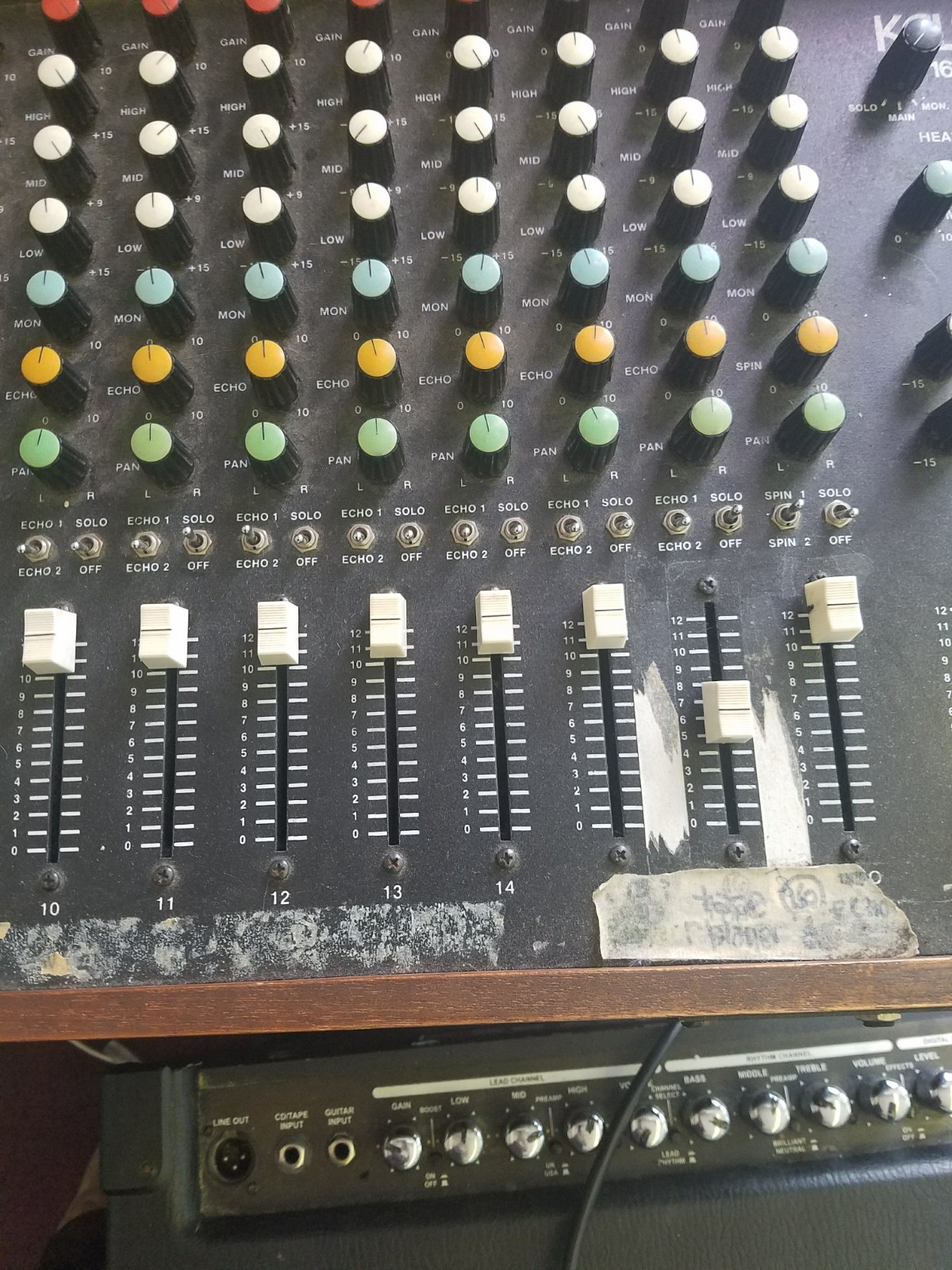 Kelsey 16+3 Mixing Console 16-Channel Echo Solo Studio Live XLR 1/4" Headphone