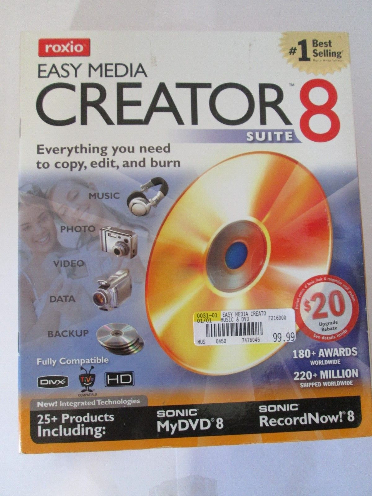 ROXIO EASY MEDIA CREATOR 8 SUITE