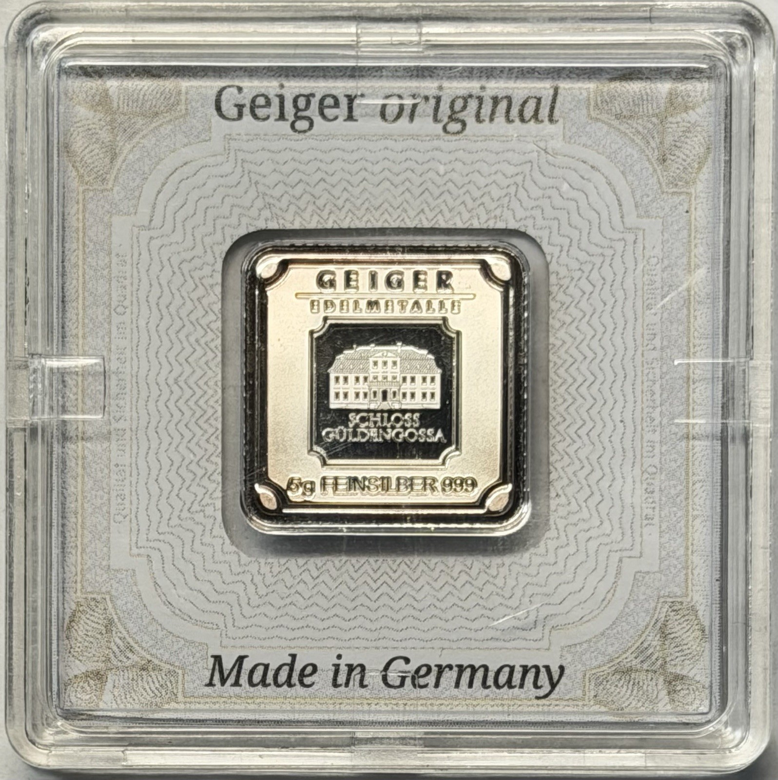 Geiger Edelmetalle 5 Gram .999 Silver Bar