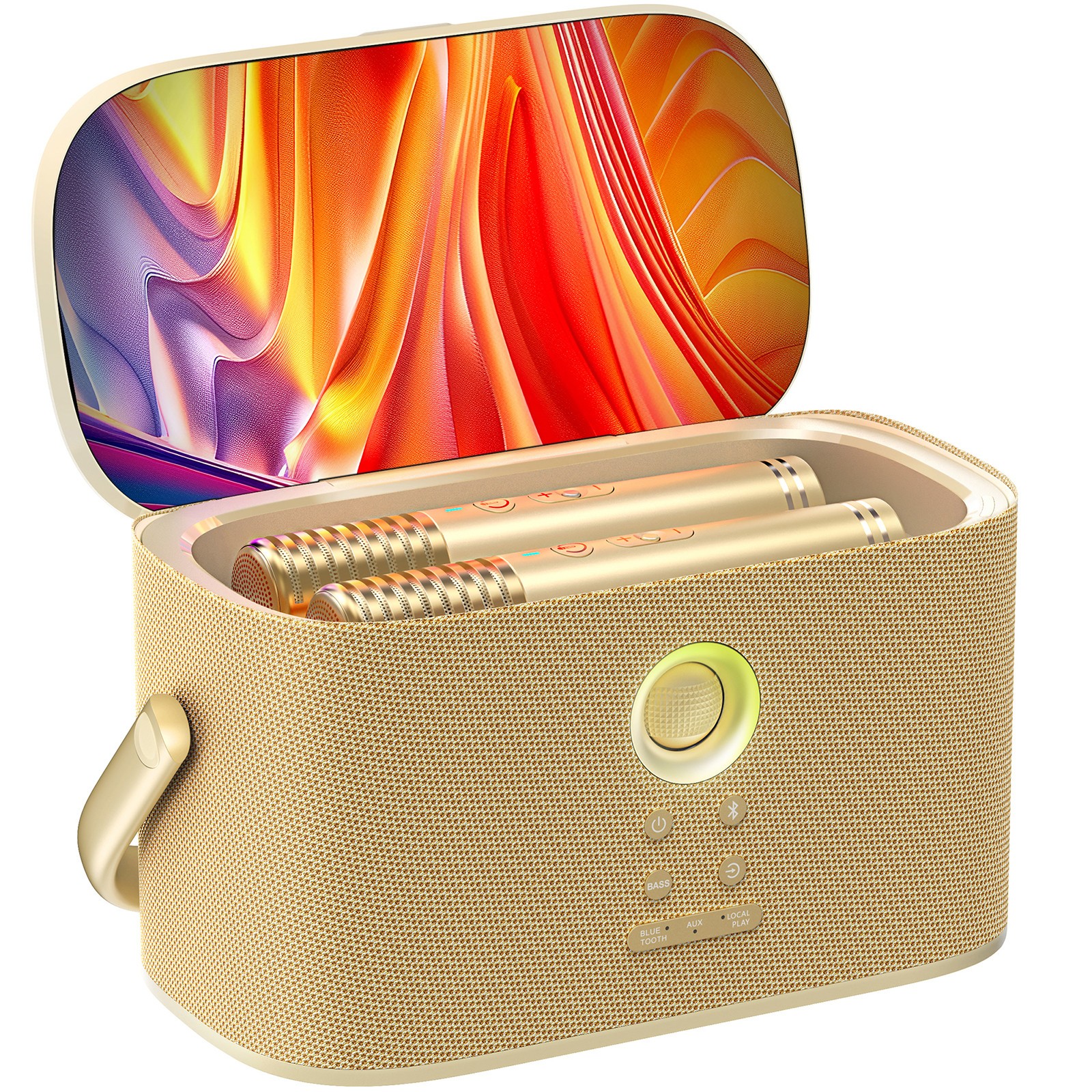 Ikarao Shell S2 Karaoke Machine, 140W Speaker, with Lyrics Display Screen & HDMI