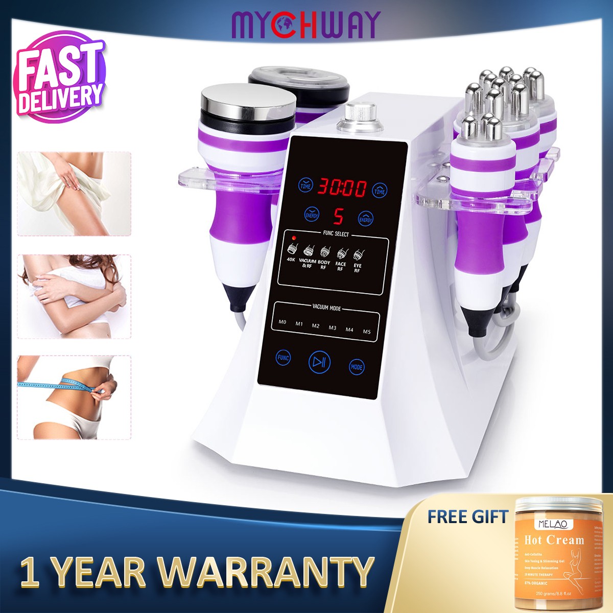 Multi-Function 5 in 1 Beauty Machine for Skin Smoothing & Silhouette Improvement