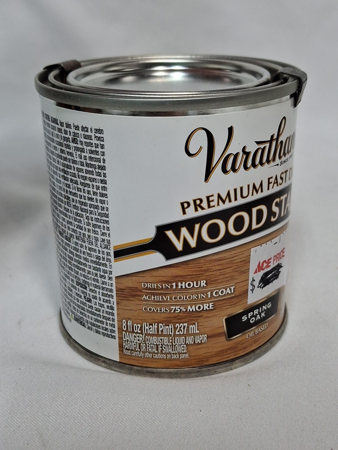 Rust-oleum, Varathane Semi-Transparent SPRING OAK Oil-Based Urethane, 1/2 pint