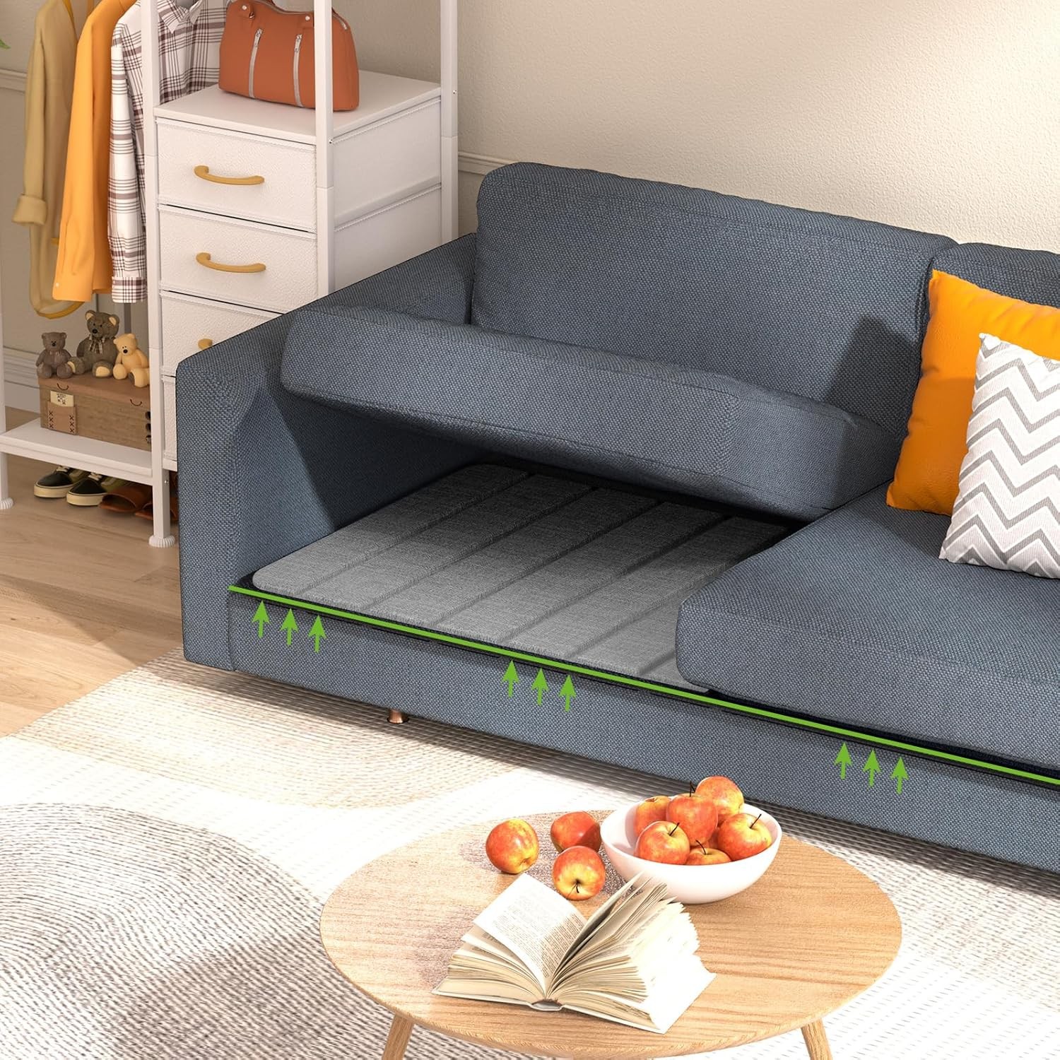 Heavy Duty Couch Cushion Support Board to Fix Sagging Sofas, 67" X 24" Sofa, Thi