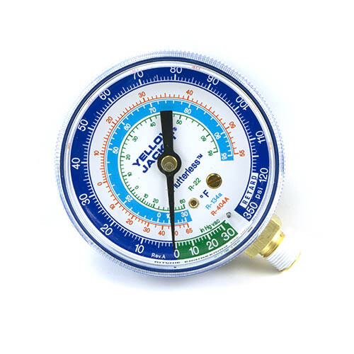 Yellow Jacket 49016 2-1/2" Compound Gauge, °F, psi, R-22/134a/404A
