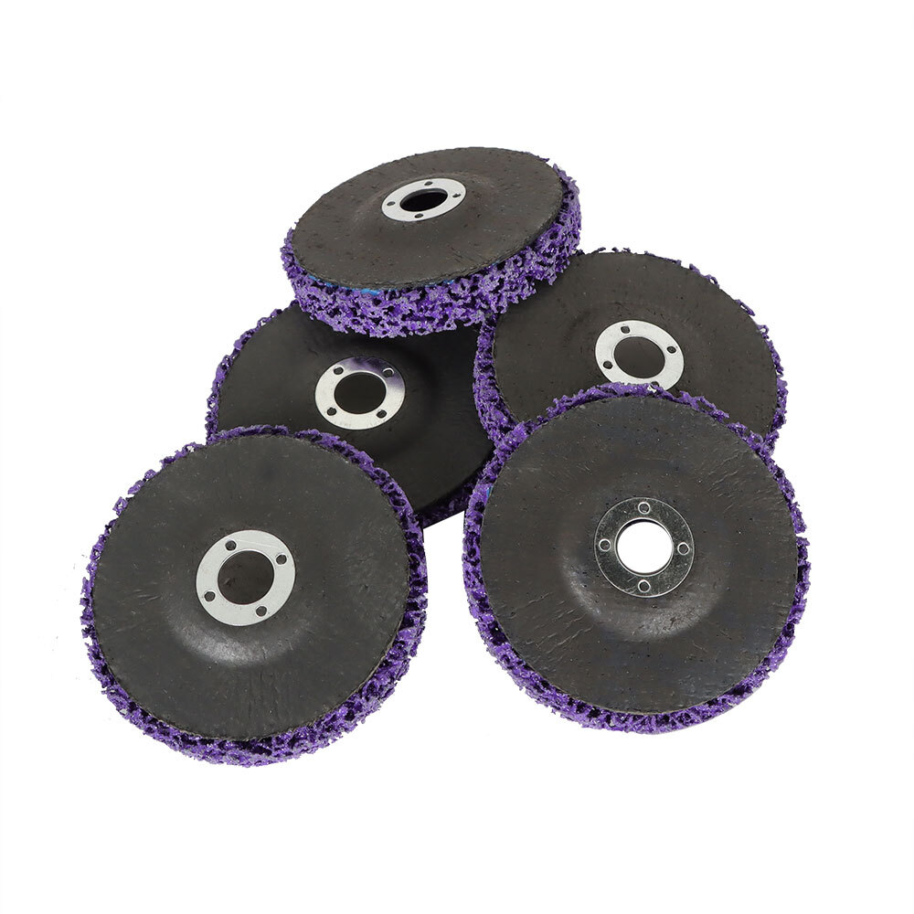 10 PackS 4"x5/8 Strip Discs Rust Remover Wheel Paint Removal Disc Angle Grinder