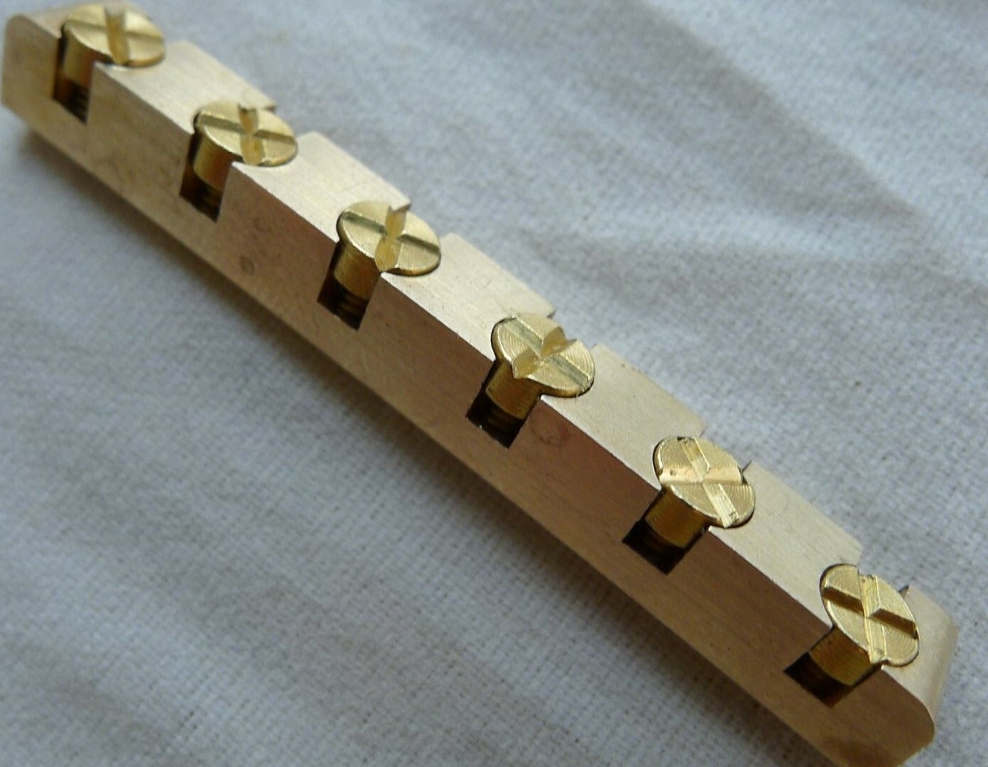 Brass Height Adjustable NUT For Strat Tele Guitar 43mm Bottom Radius 9.5''
