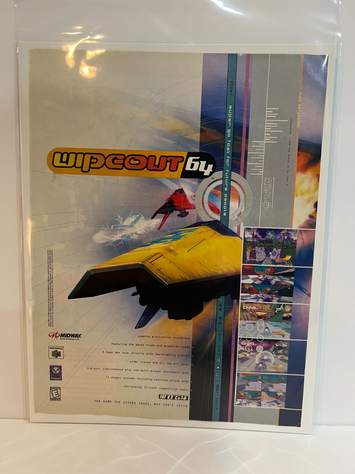 Wipeout 64 - Promotional Magazine Ad - Nintendo - N64 - Psygnosis