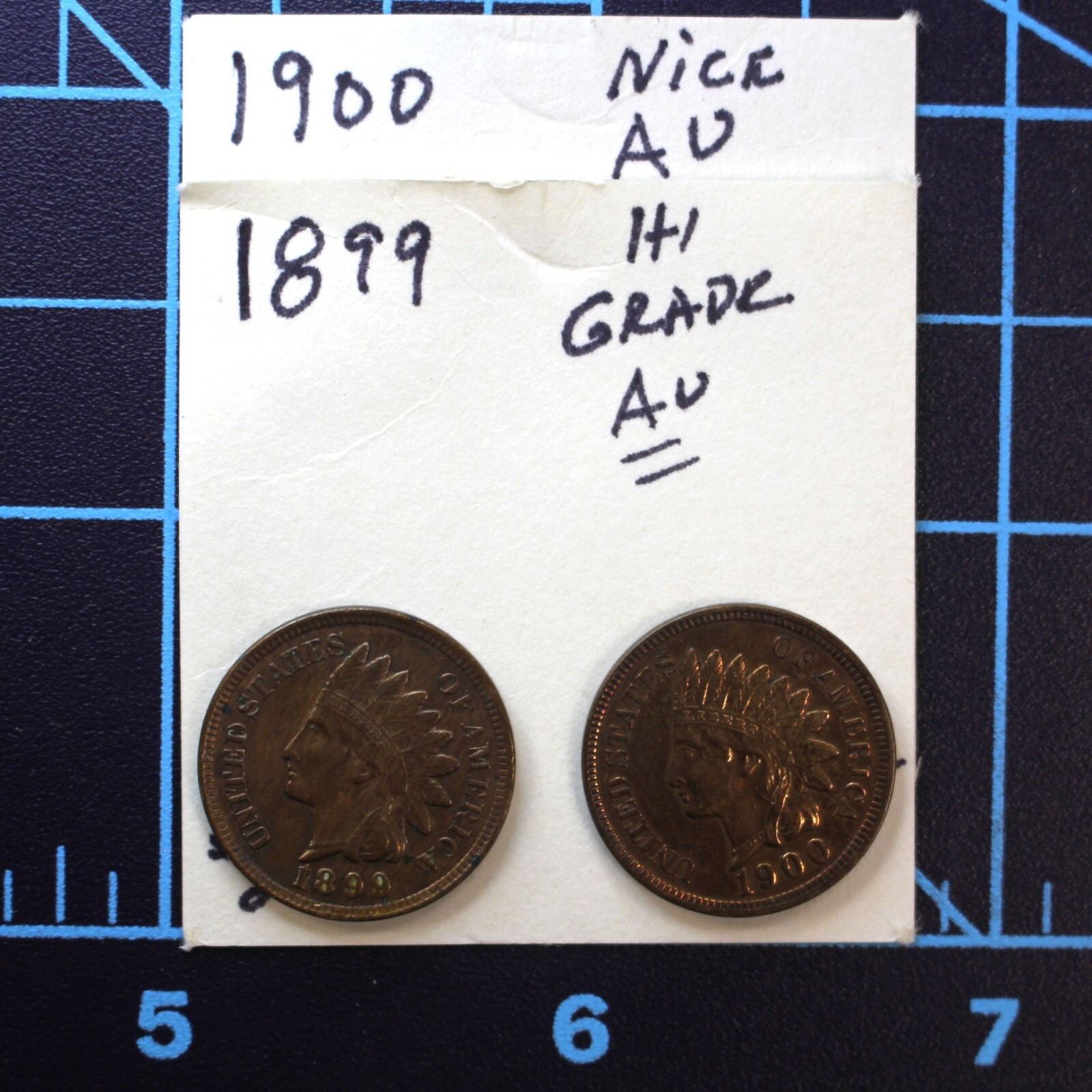 1899 & 1900 Indian Head Cents - High Grade