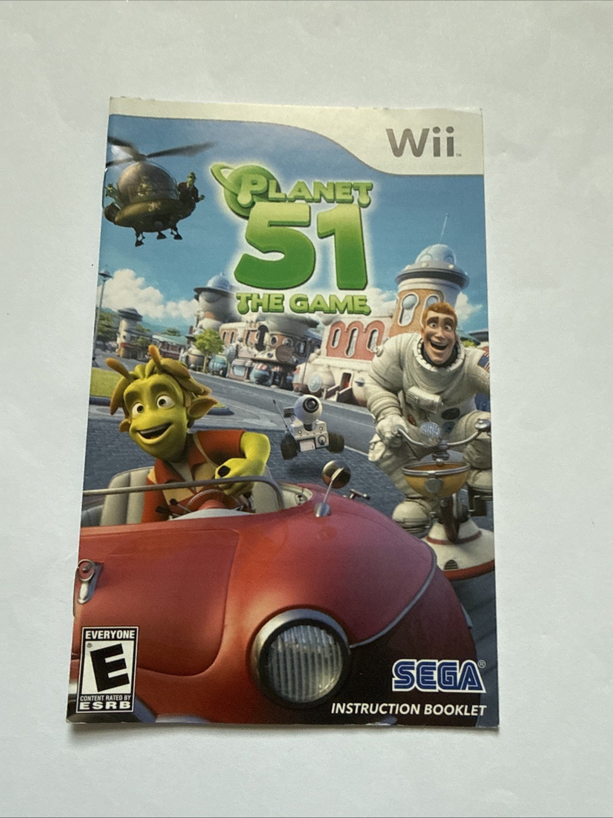Wii Planet 51 Manual Only