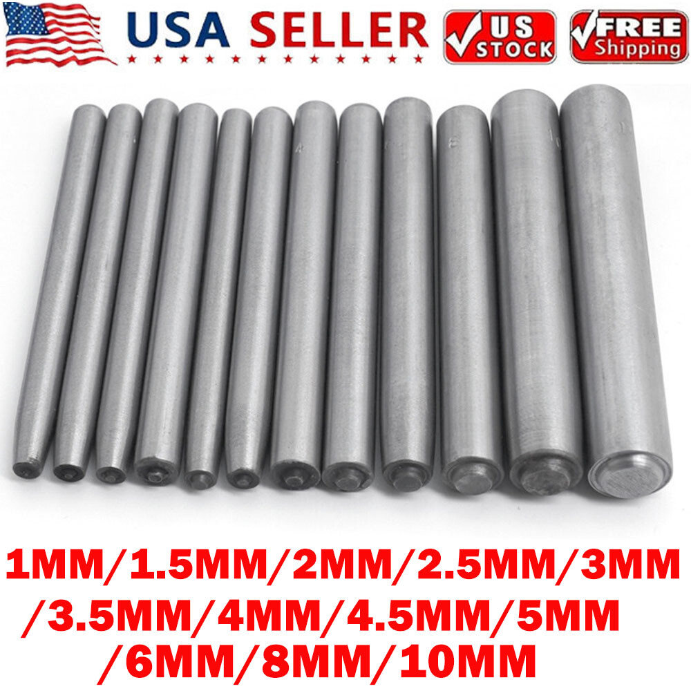 1mm-10mm Flanging Punch Tool Rod Eyelets Grommet Ring Air Hole Semi Hollow Rivet