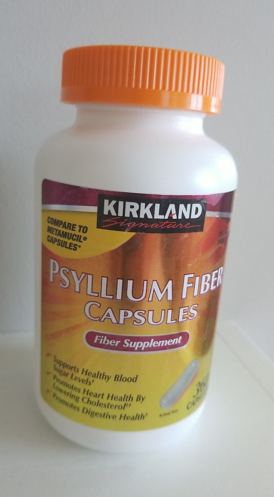 Kirkland Signature Fiber Capsules Compare To Metamucil Caps Psyllium Husk 720