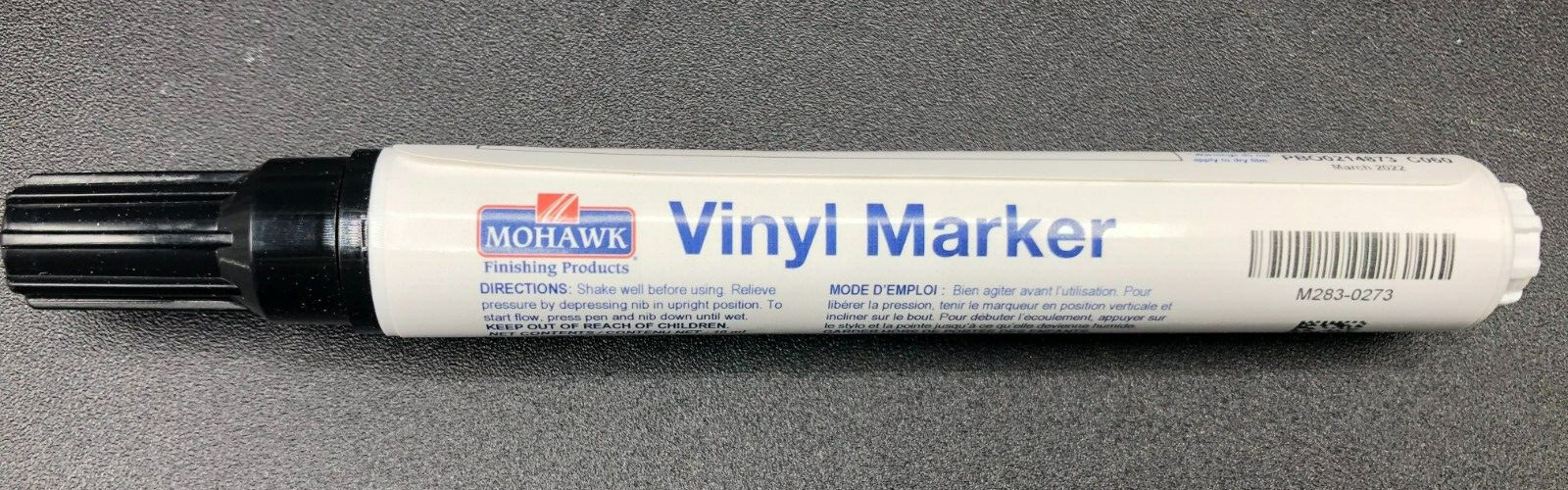 Mohawk Vinyl Cabinet Touch Up Marker, (Obsidian Black) - M283-0273