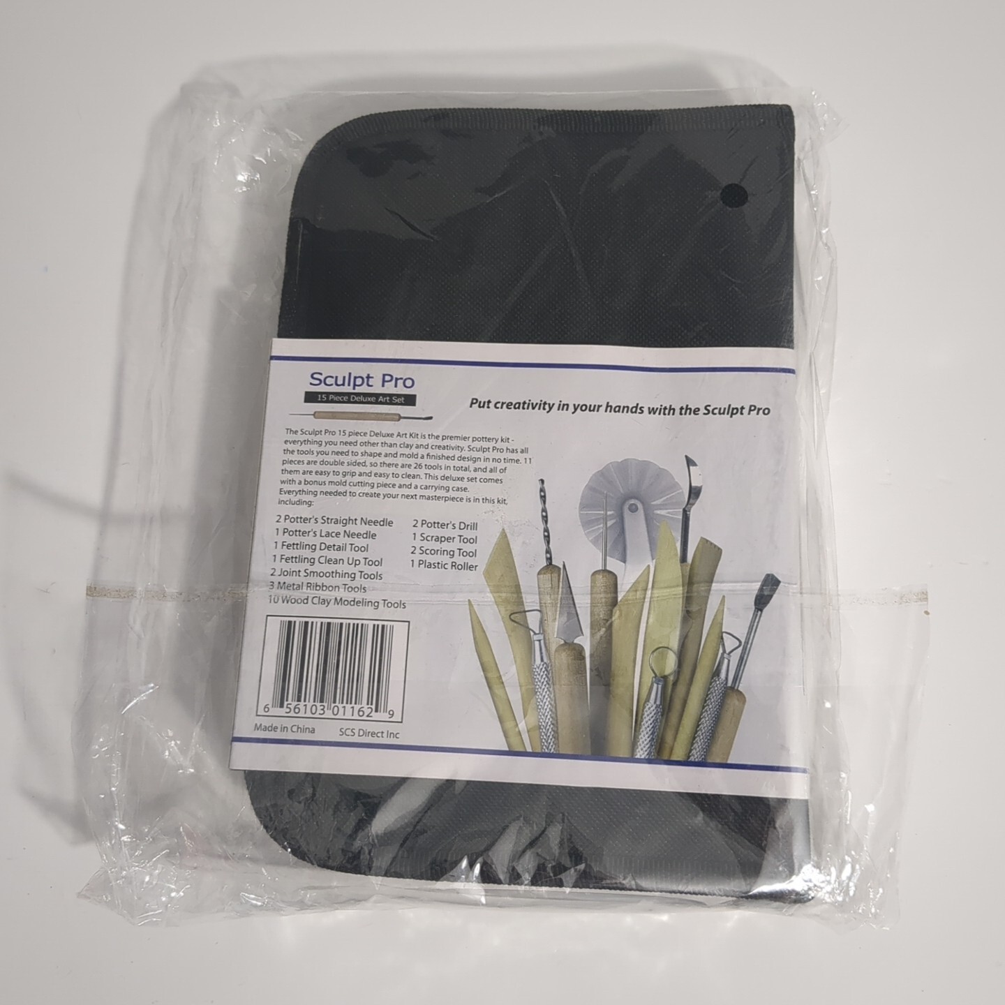 Sculpt Pro Pottery Tool Starter Kit - 15-Piece 26-Tool Beginner's Clay
