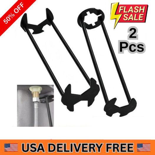 Multifunctional Sink Wrench Set, 2-Pack Basin and Faucet Wrench Tool