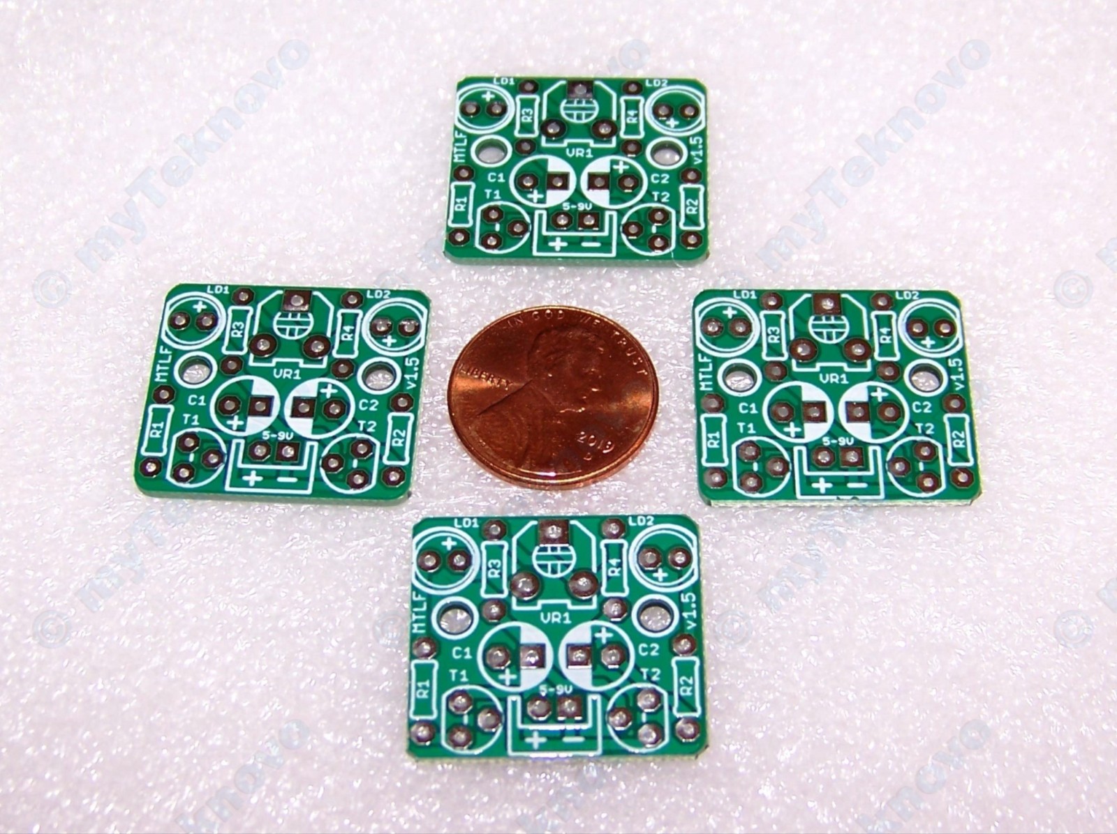 16pcs Green PCB Only for Mini LED Adjustable Flasher Flip-Flop Blinker Flash USA