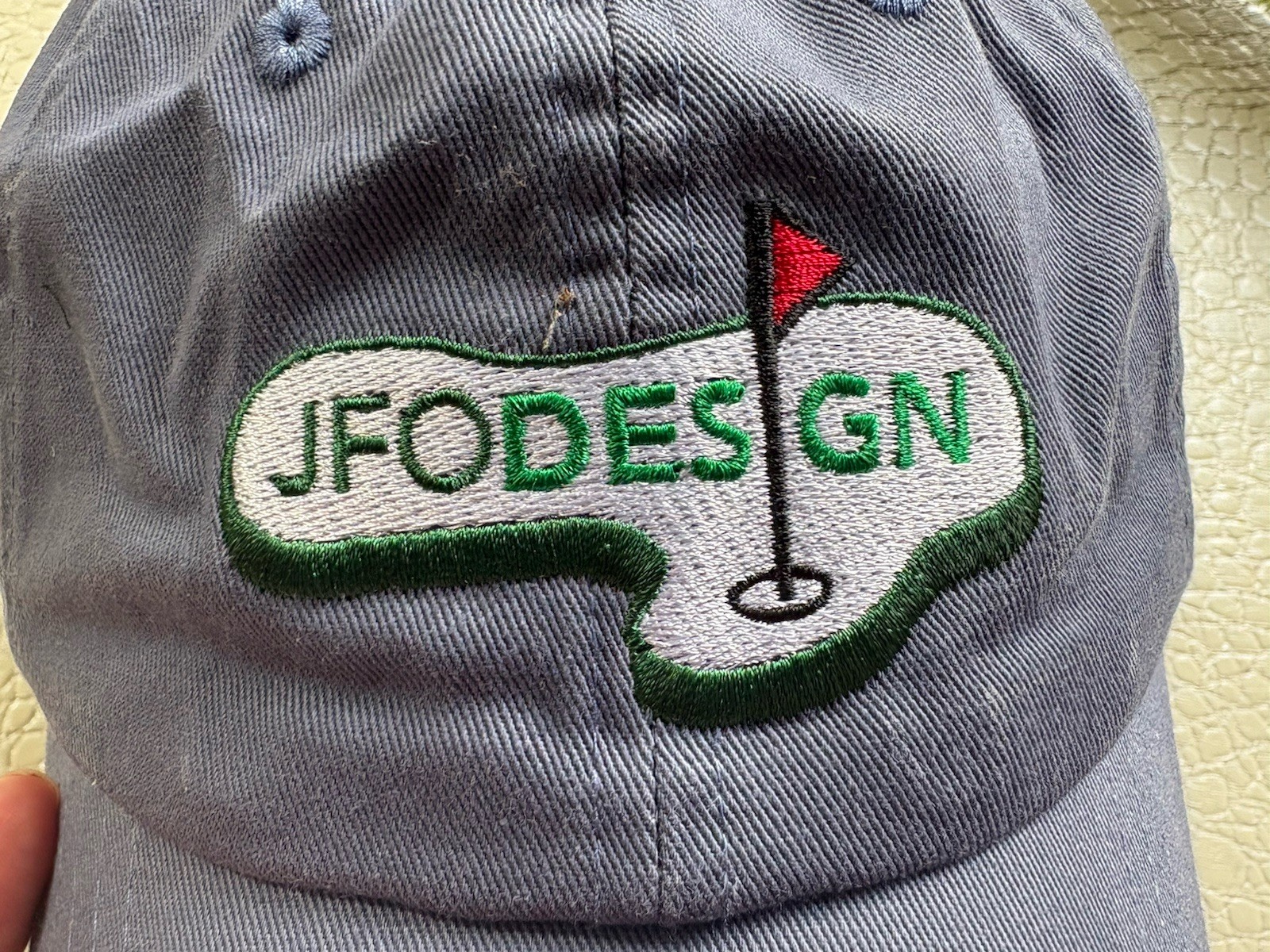VTG JFO Design Golf Hat Cap Strapback Embroidered Joe Obringer Course Architect