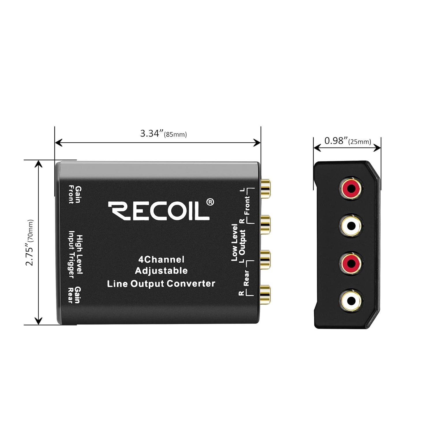 Noise Isolation 4-Channel RCA Converter: Elevate Your Car Audio Experience