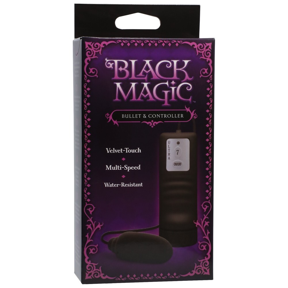 Doc Johnson Black Magic Bullet Vibrator & Controller Black