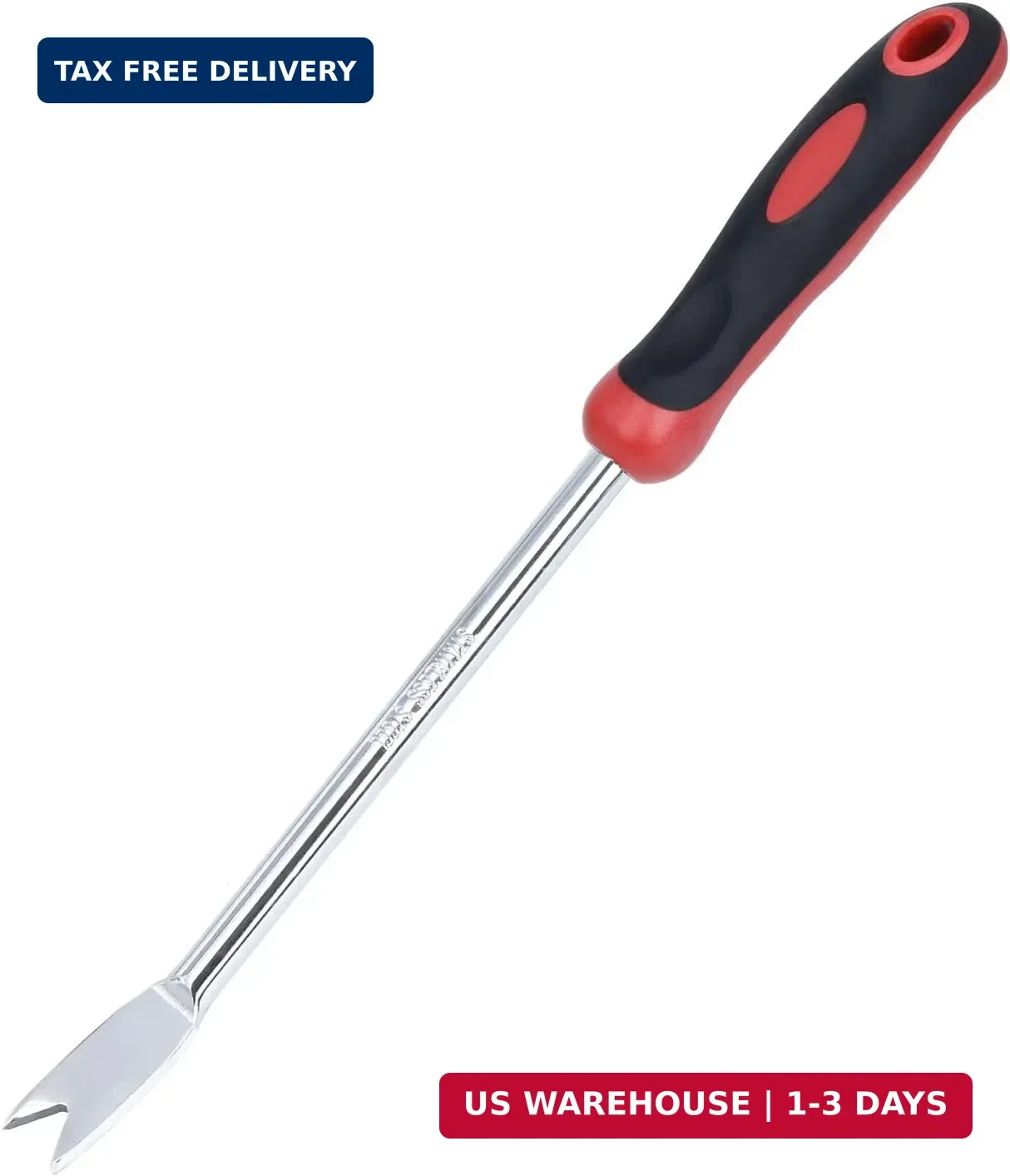 Weed Puller Tool, Dandelion Weeder Puller Tool with Soft Handle, Two-Pronged For